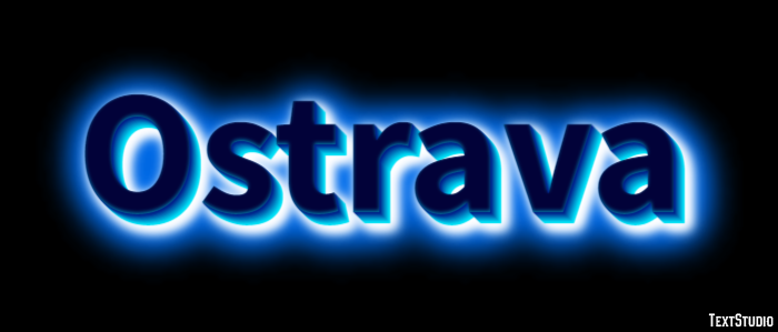 Ostrava Efecto de Texto