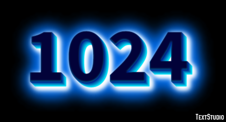 1024 Effetto testo
