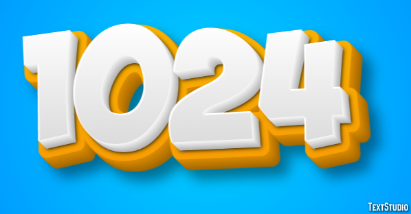 1024 Efekt tekstowy