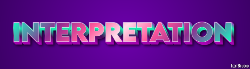 Interpretation Text Effect