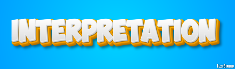 Interpretation Text Effect