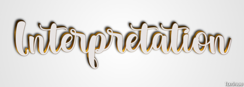 Interpretation Effetto testo