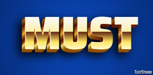 Must Text Effect