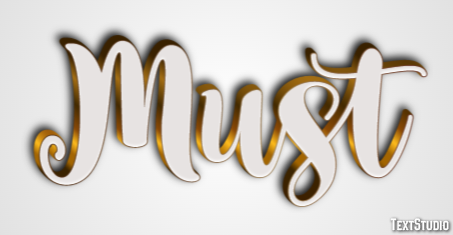 Must Text Effect