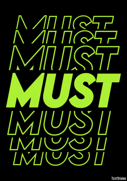 Must Text Effect