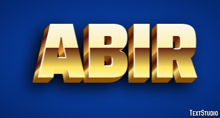 Abir Effetto testo