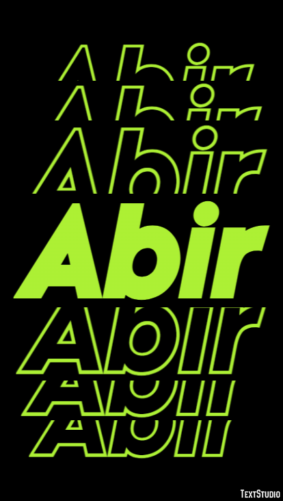 Abir Text Effect