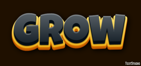 Grow Texteffekt