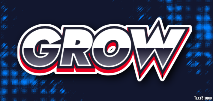 Grow Texteffekt
