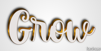 Grow Texteffekt