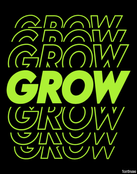 Grow Texteffekt