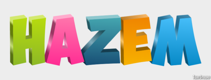 Hazem Efeito de texto