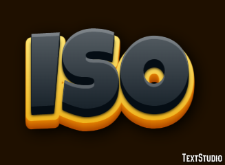 ISO Texteffekt