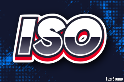 ISO Texteffekt