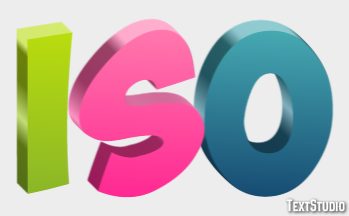 ISO Texteffekt