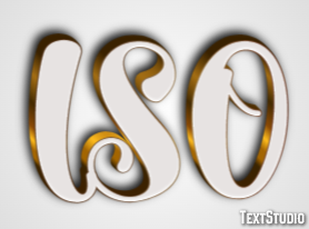 ISO Texteffekt