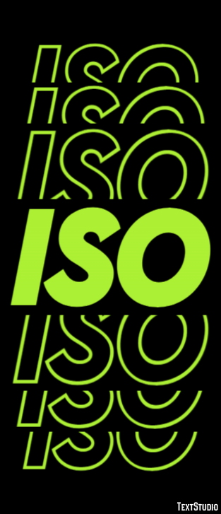 ISO Texteffekt