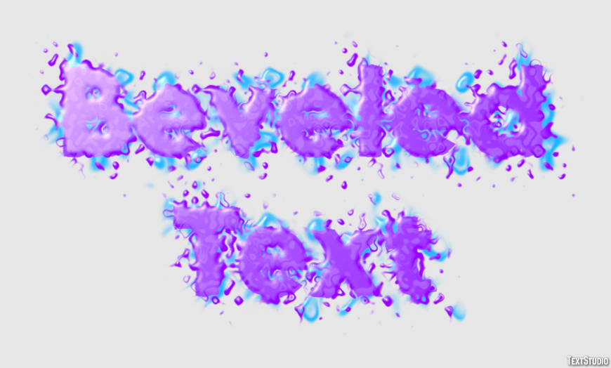 Beveled Text Efeito de texto
