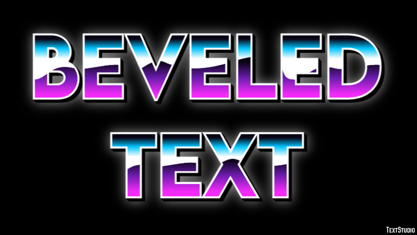 Beveled Text Text Effect