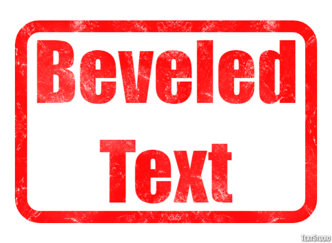 Beveled Text Efeito de texto