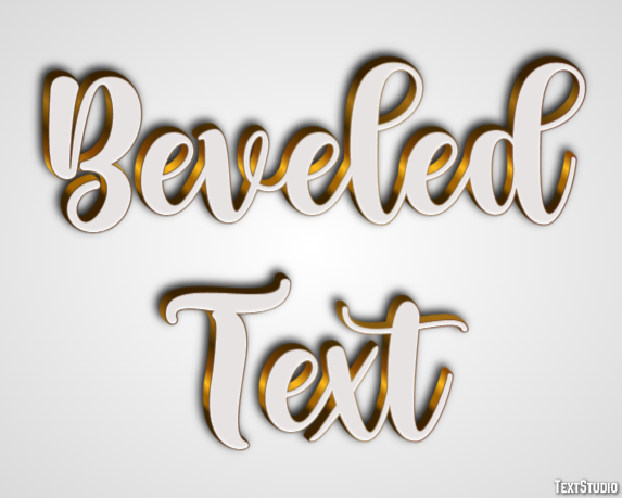 Beveled Text テキスト効果