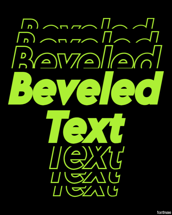 Beveled Text Text Effect