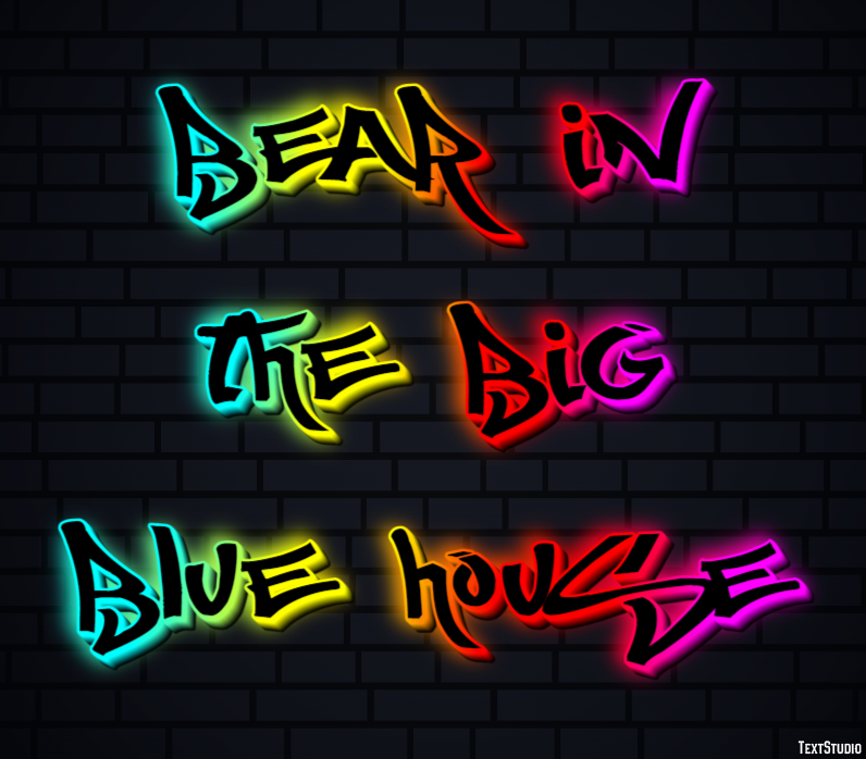 Bear in the Big Blue House テキスト効果