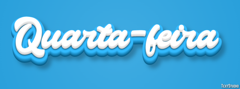 Quarta-feira Efeito de texto
