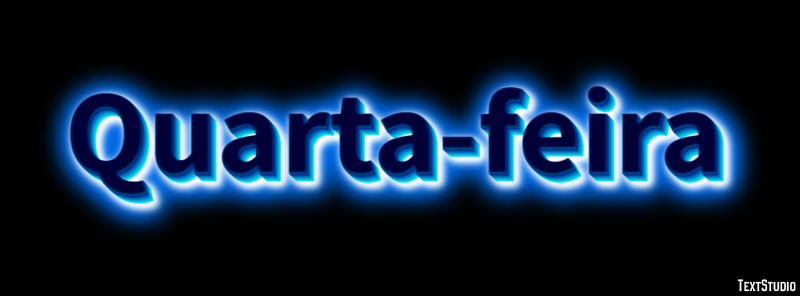 Quarta-feira Efeito de texto