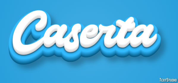 Caserta Tekst Effect