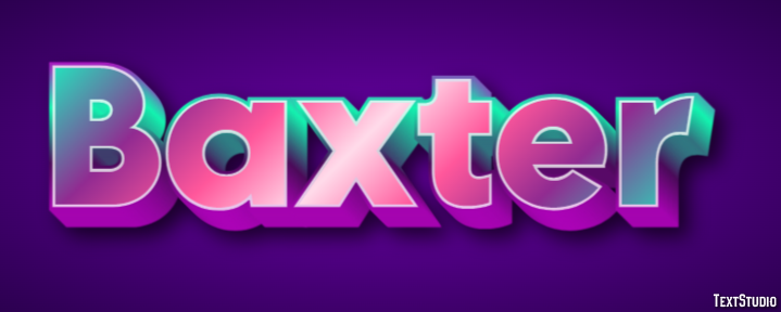 Baxter Text Effect