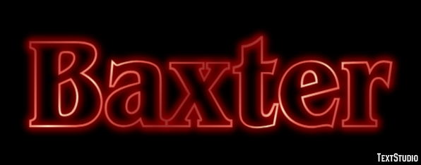Baxter Text Effect