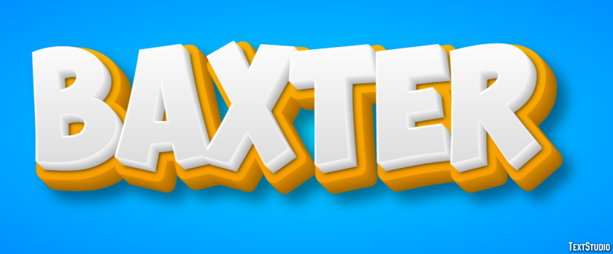 Baxter Text effect