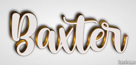 Baxter Text Effect