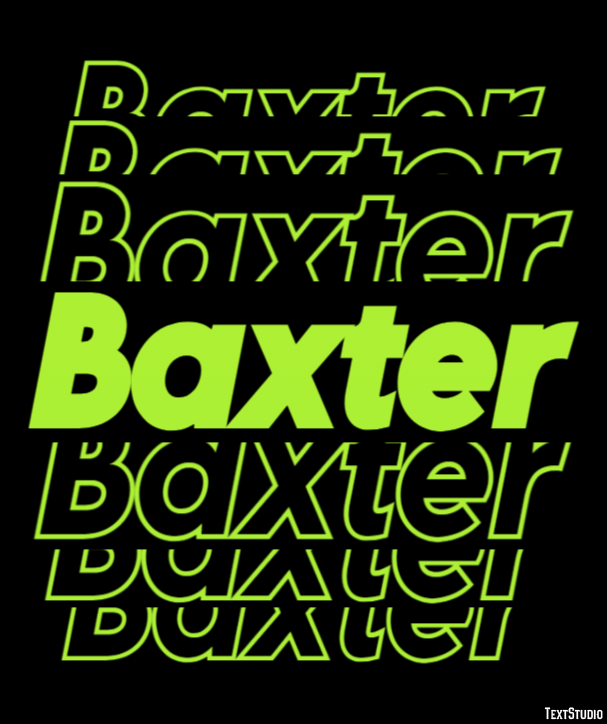 Baxter テキスト効果