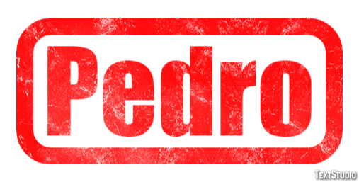 Pedro Texteffekt