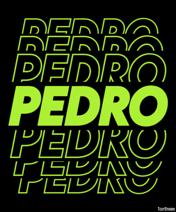 Pedro Texteffekt