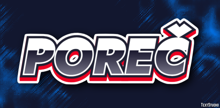 Poreč テキスト効果