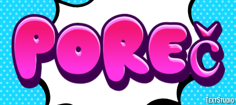 Poreč テキスト効果