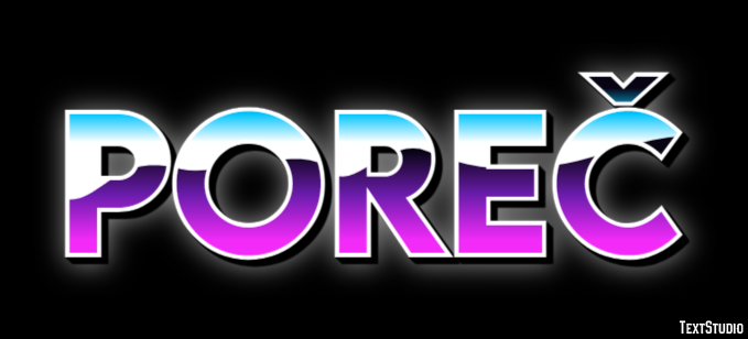Poreč テキスト効果