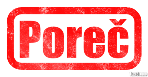 Poreč Efekt tekstowy