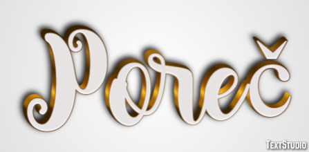Poreč Text Effect