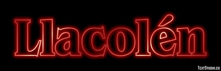 Llacolén Efecto de Texto