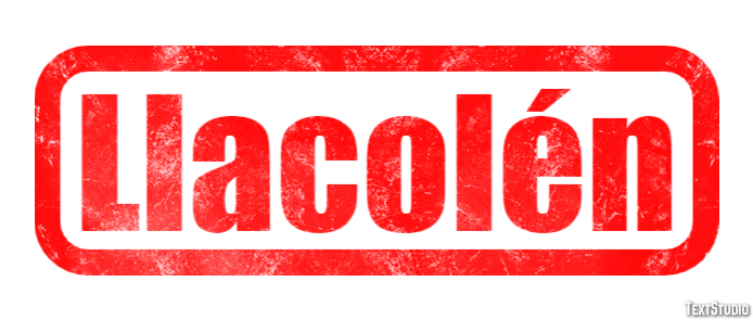 Llacolén Efecto de texto