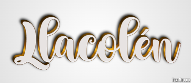 Llacolén Efecto de texto