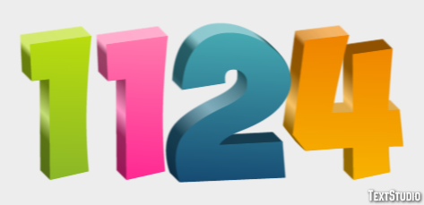 1124 Effetto testo