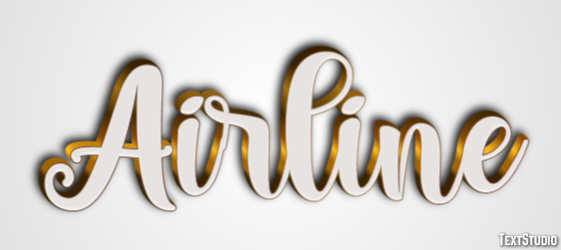Airline Text Effect