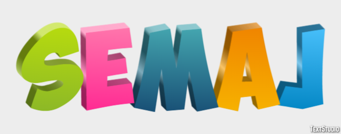 Semaj Text Effect