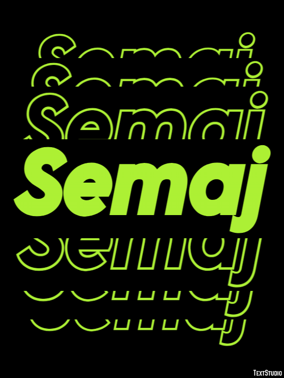 Semaj Text Effect