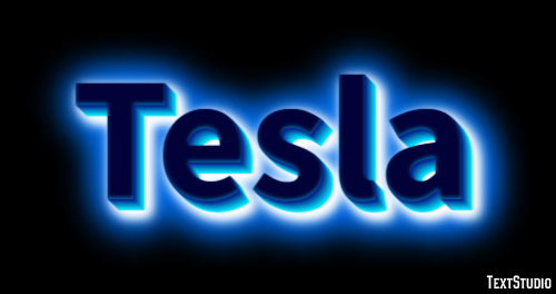 Tesla Text effect